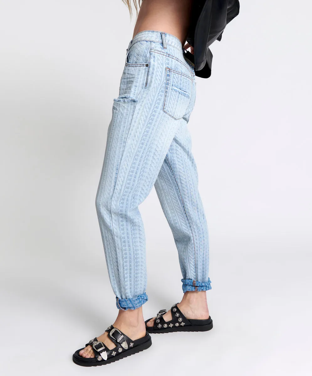 1982S High Waist Balloon Denim Jeans - Light Blue