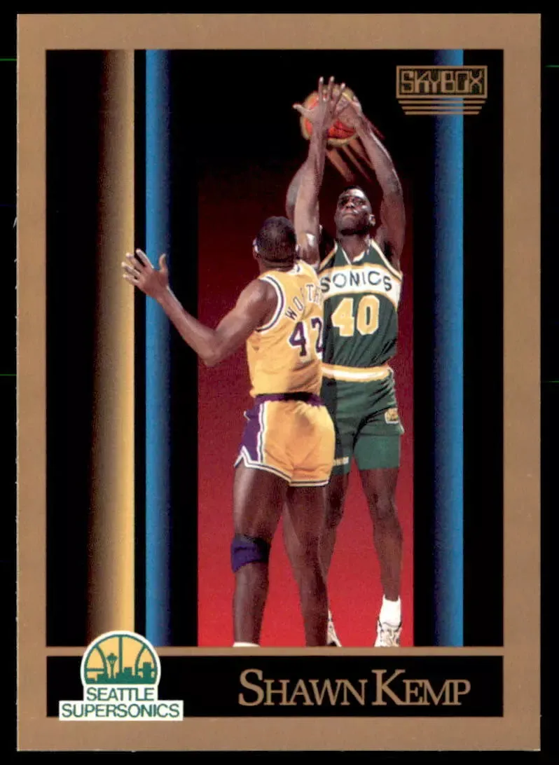 1990 Skybox Shawn Kemp #268 Seattle Super Sonic