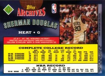 1992-93 Topps Archives Sherman Douglas  #119 Miami Heat