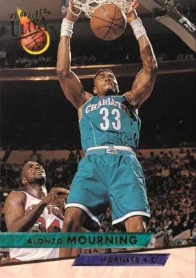 1993-94 Fleer Ultra Alonzo Mourning #23 Charlotte Hornets