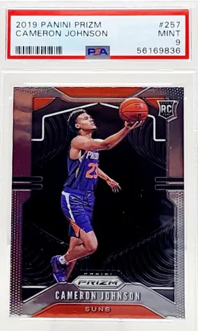 2019-20 Cameron Johnson Panini Prizm Silver Rookie RC PSA 9 #257