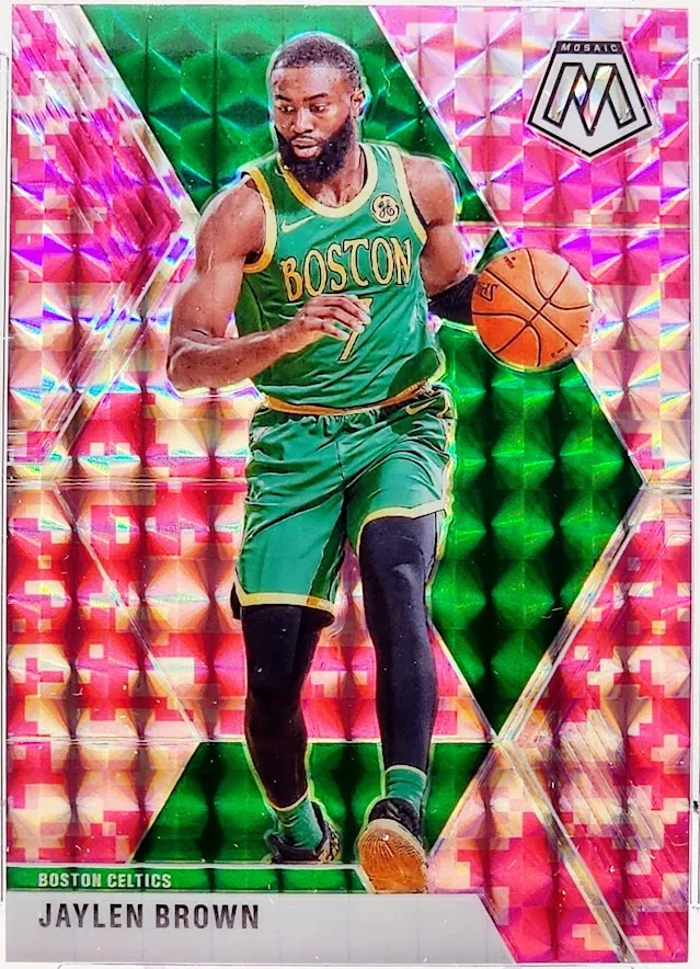 2019-20 Panini Mosaic Pink Camo Jaylen Brown #89 Boston Celtics CSG Gem Mint 10