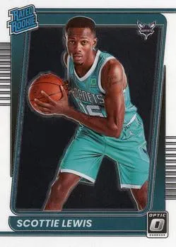 2021-22 Panini Donruss Optic Rated Rookies Scottie Lewis #196 Charlotte Hornets