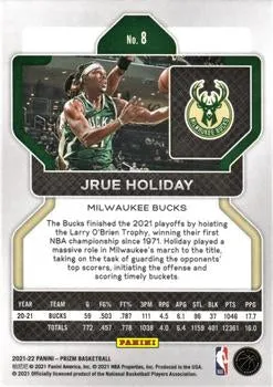 2021-22 Panini Prizm USA Jrue Holiday #8