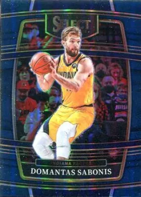 2021-22 Panini Select Domantas Sabonis Blue Prizm #73 Indiana Pacers