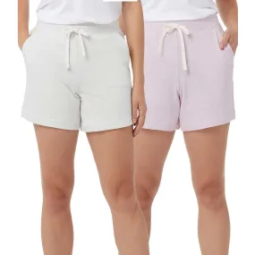 32 Degrees Women's 2-pack Ultra-soft Cotton Blend Jersey Casual Active Shorts