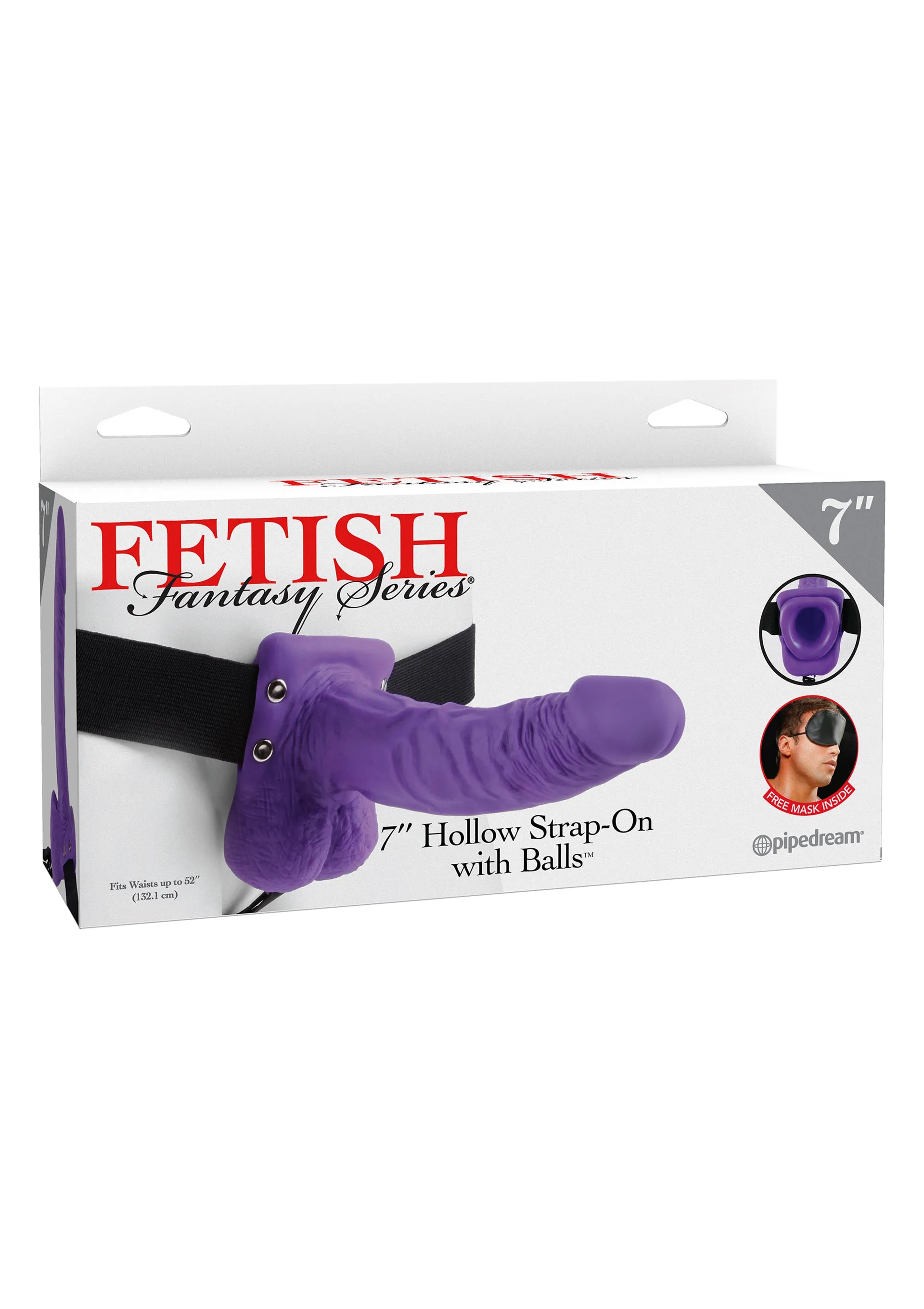 7 Inch Hollow Strap-On, Balls