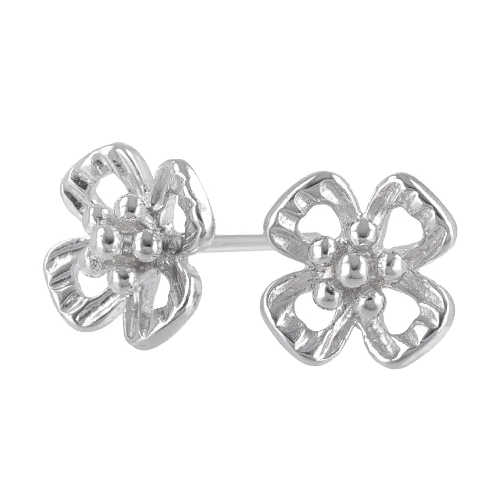 925 Silver Flower Studs