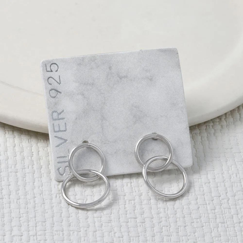 925 Silver Link Earrings