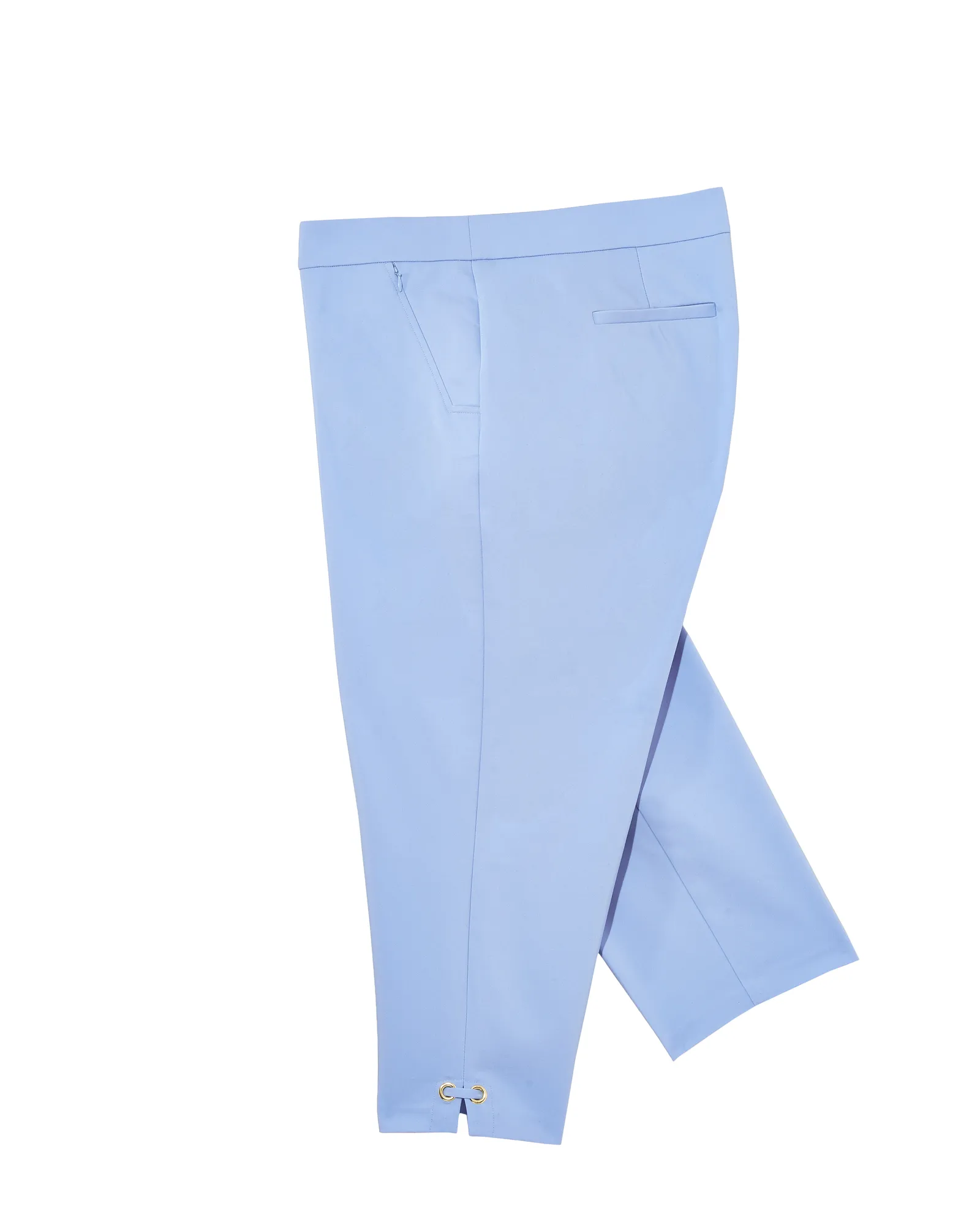 Abbotsford Light Weight Twill Capri Pant | Azure Blue