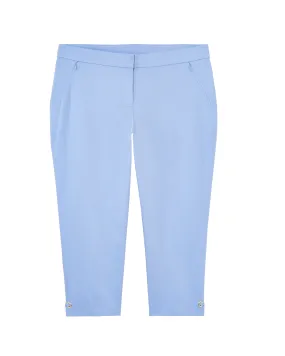 Abbotsford Light Weight Twill Capri Pant | Azure Blue