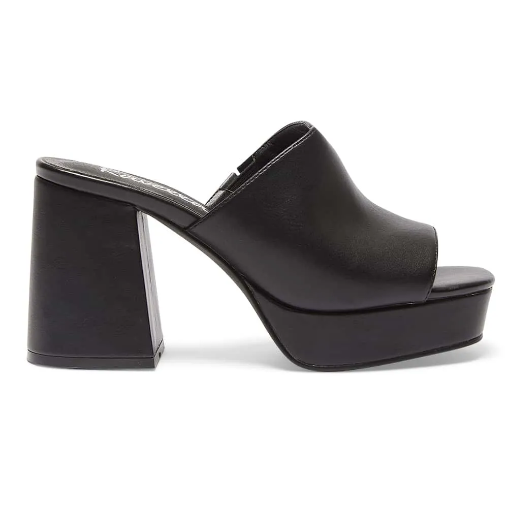 Ace Heel in Black Smooth