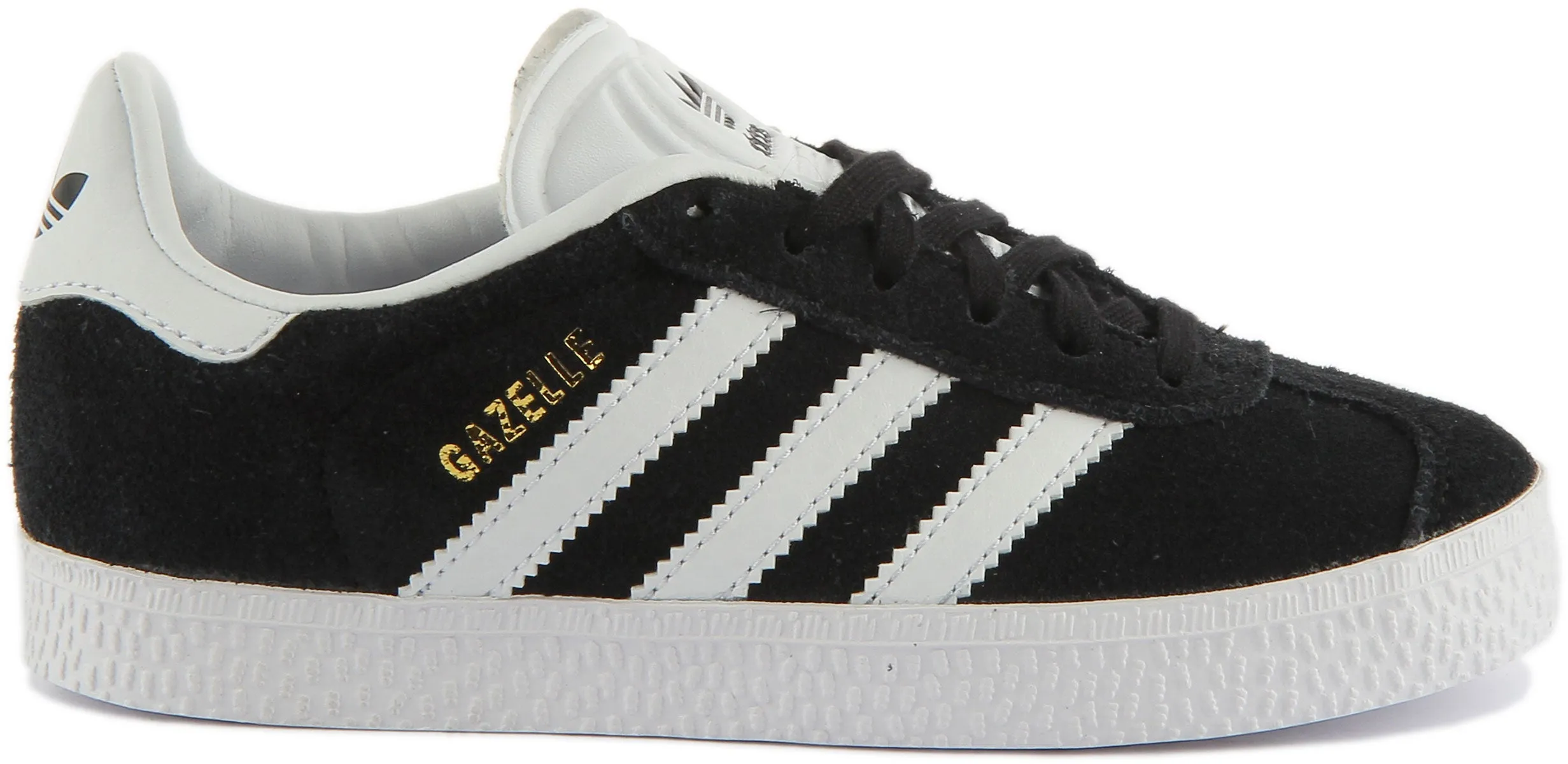 Adidas Gazelle C In Black White For Kids