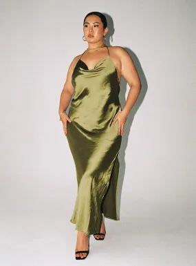 Alissa Maxi Dress Green Curve