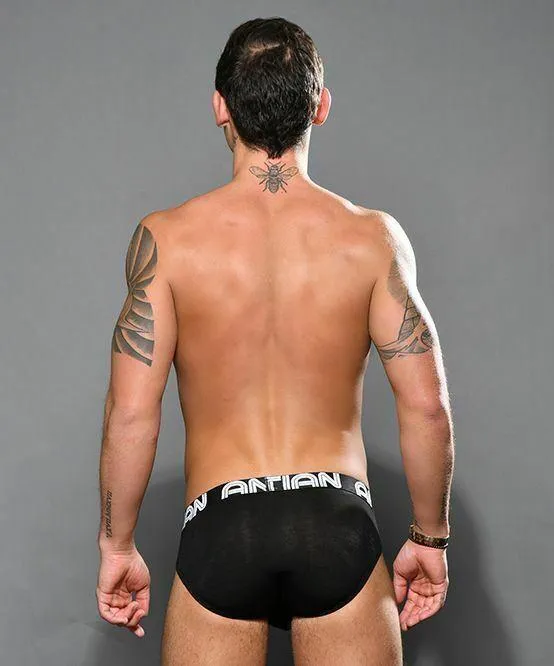 Andrew Christian Brief Bamboo Soft Rayon Antibacterial Briefs Black 92149 49