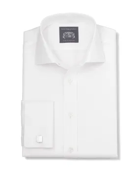 Aubrey White Twill Made-To-Measure Shirt