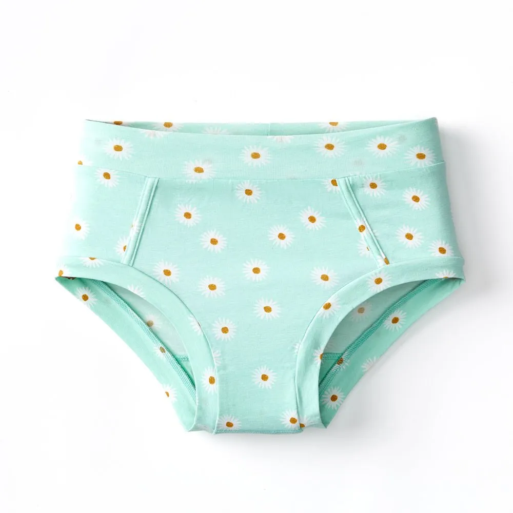 Bamboo & Organic Cotton Womens Underwear Brief - Daisy Daisy