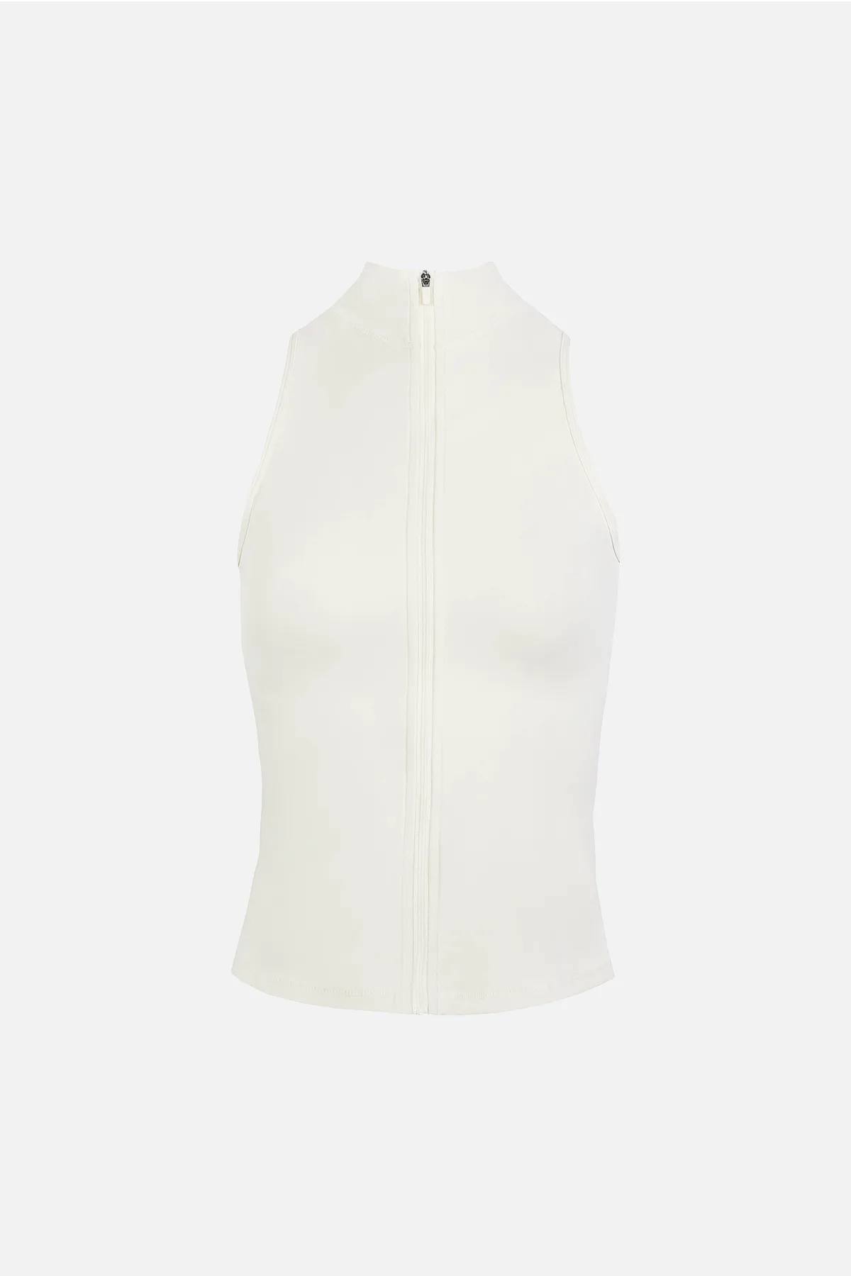 Base Sculpting Sleeveless Zip Up Jacket - Tofu