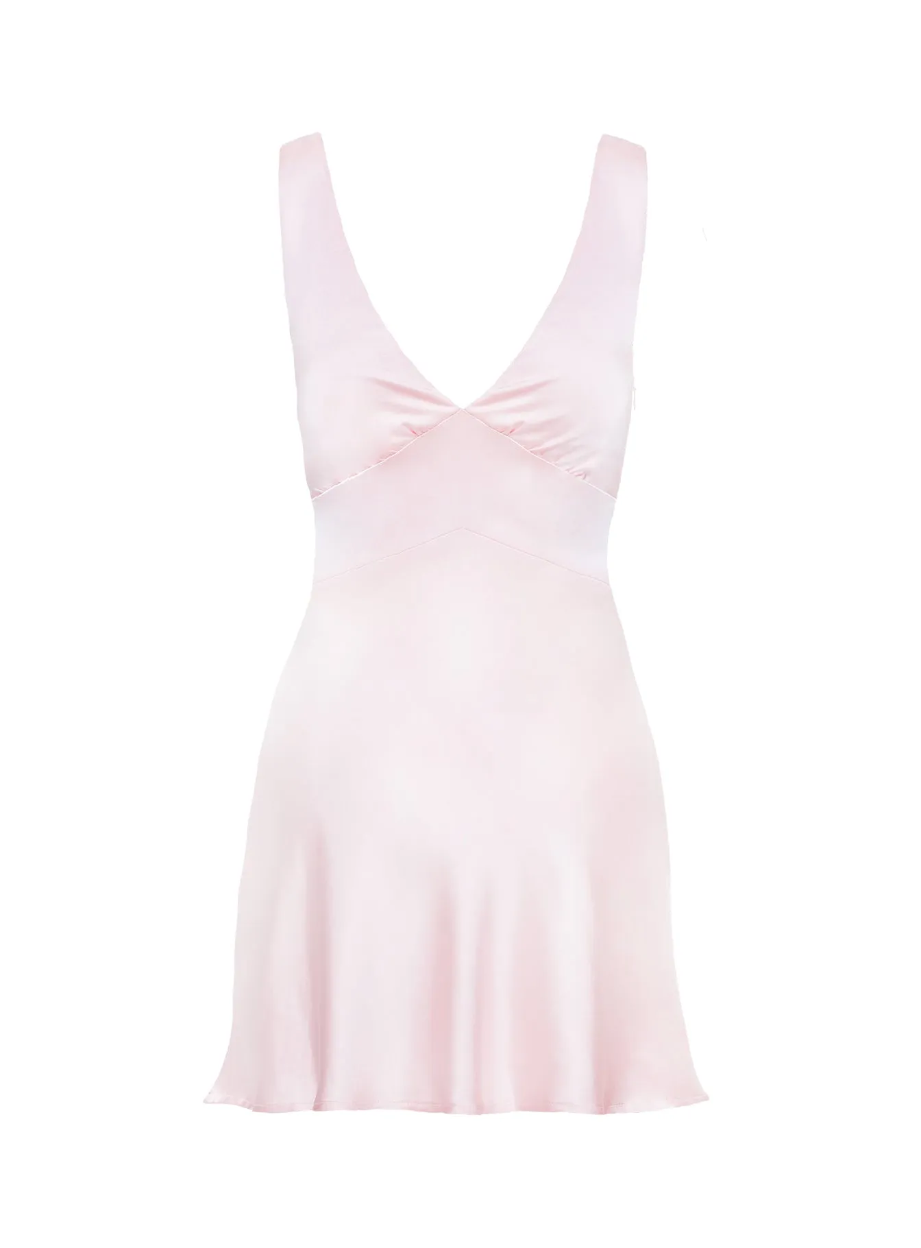 Birdette Plunge Mini Dress Pink