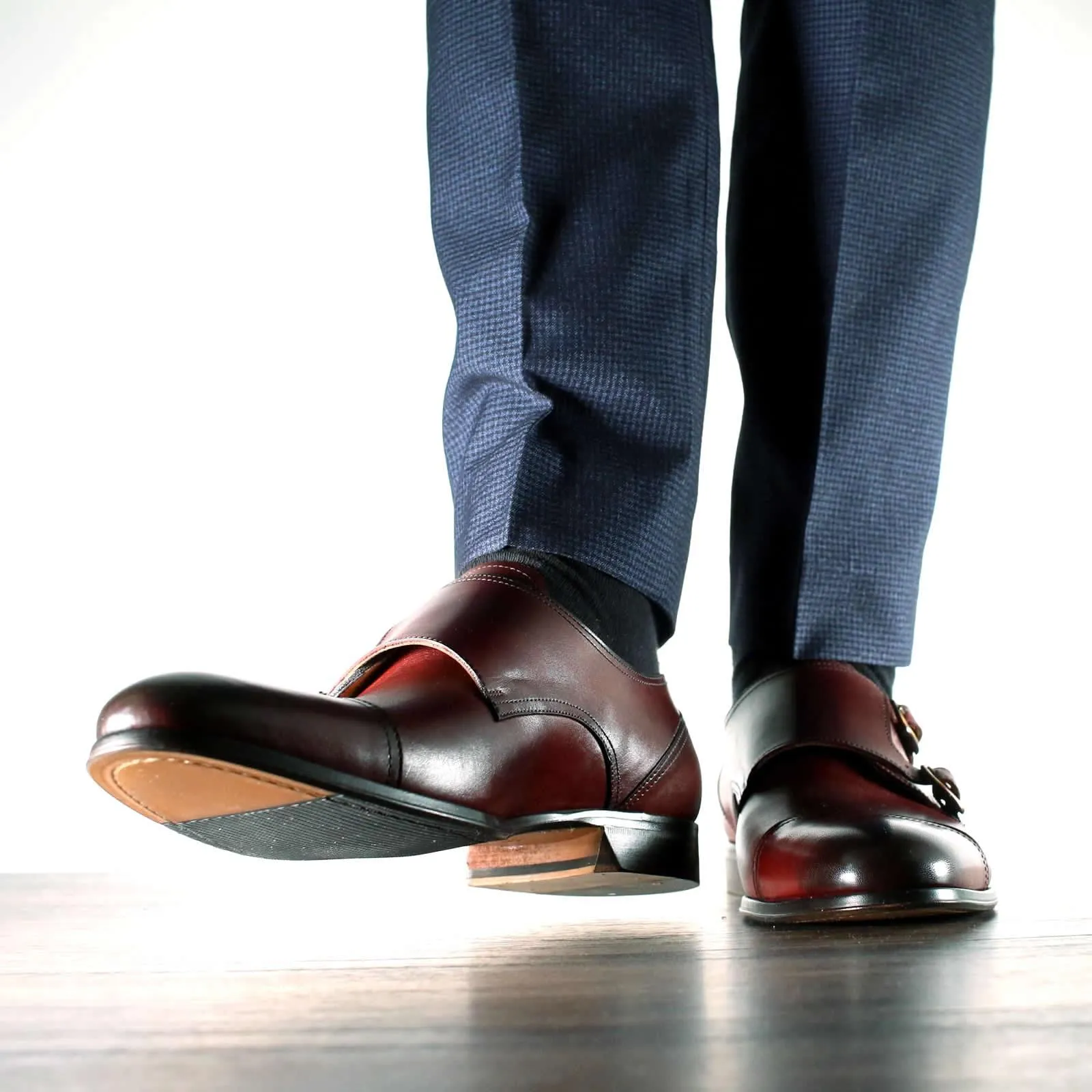 Bourne Monk Strap Conker Brown