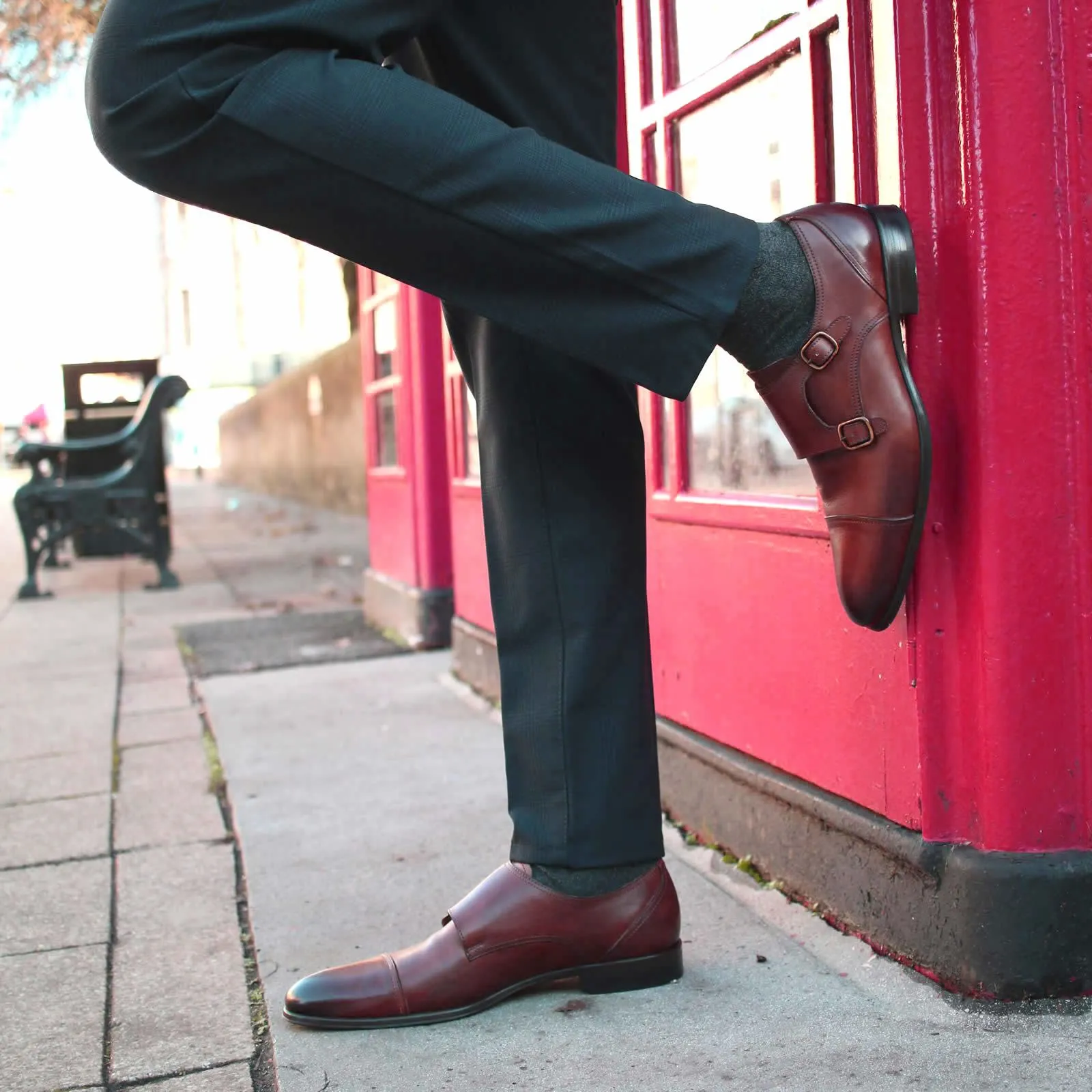 Bourne Monk Strap Conker Brown