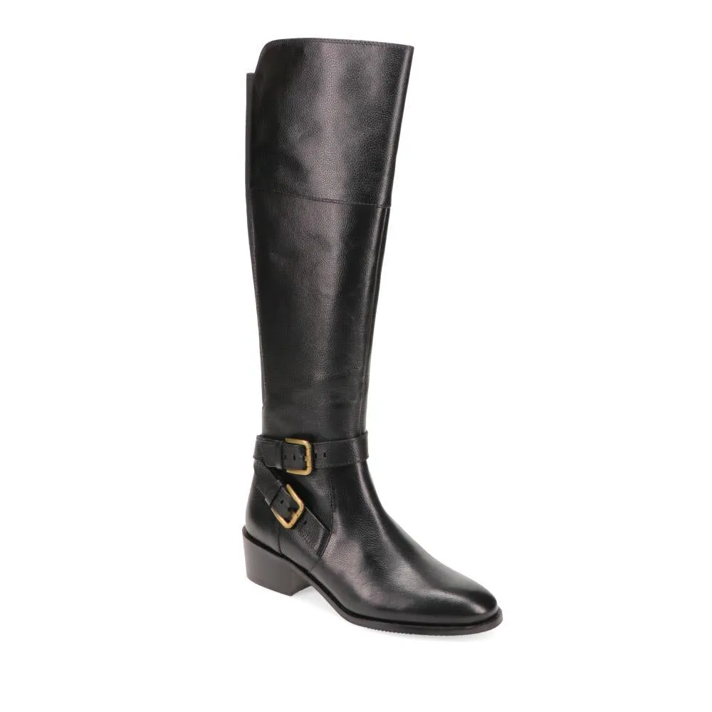 Buckled Leather Long Boots - PHOEBEXS / 326 206