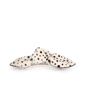 Charlotte Leather Knot Hair Barrette, Cheetah