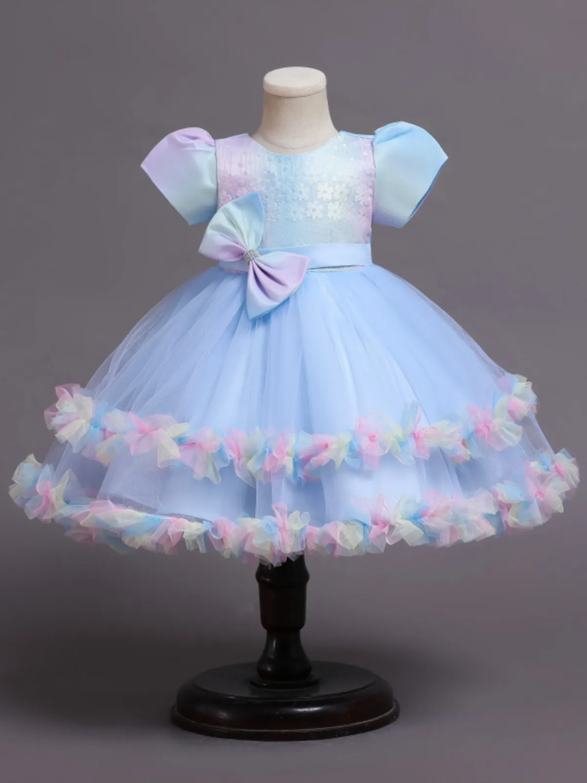 Charmed Little Princess Bow Tulle Dress