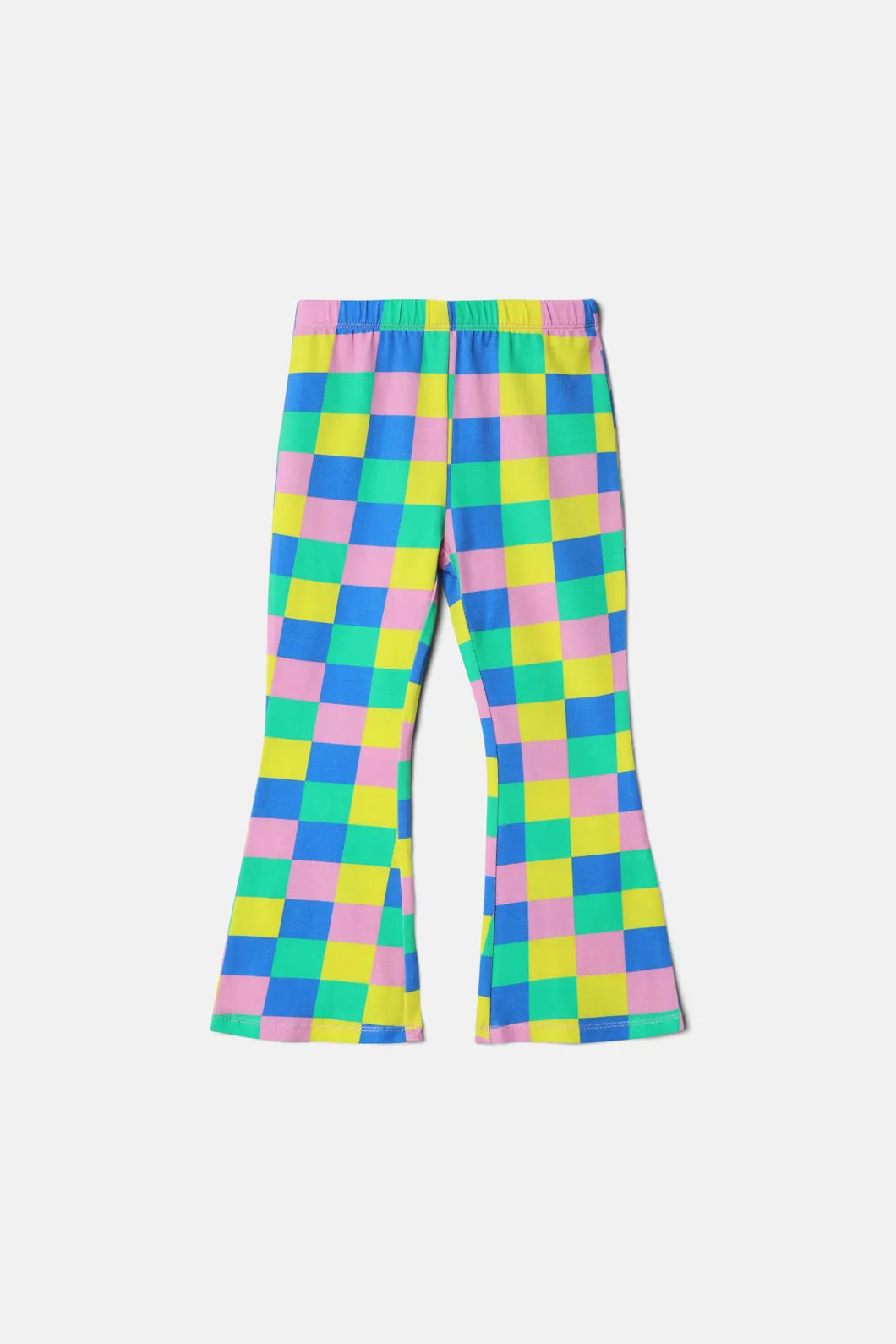 Checkerboard Flared Legging