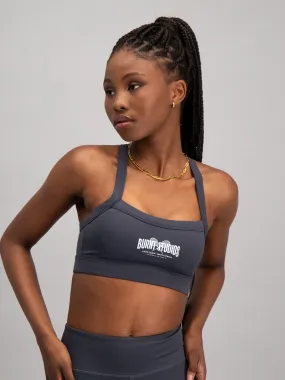 Core Sports Bra - Charcoal