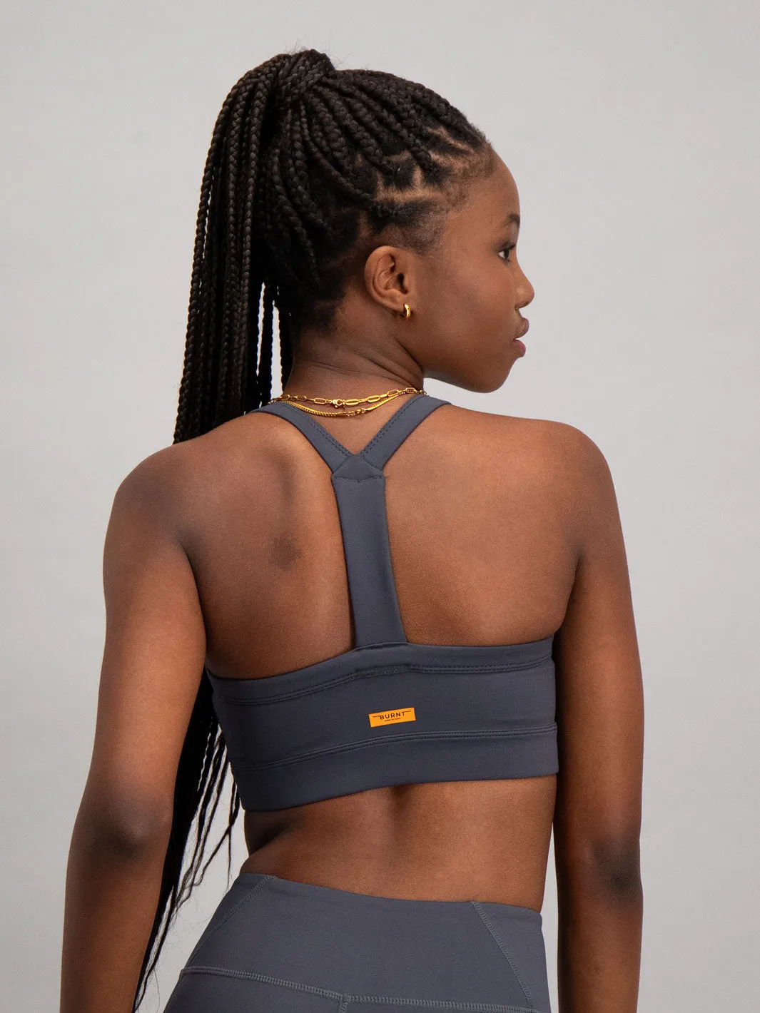 Core Sports Bra - Charcoal