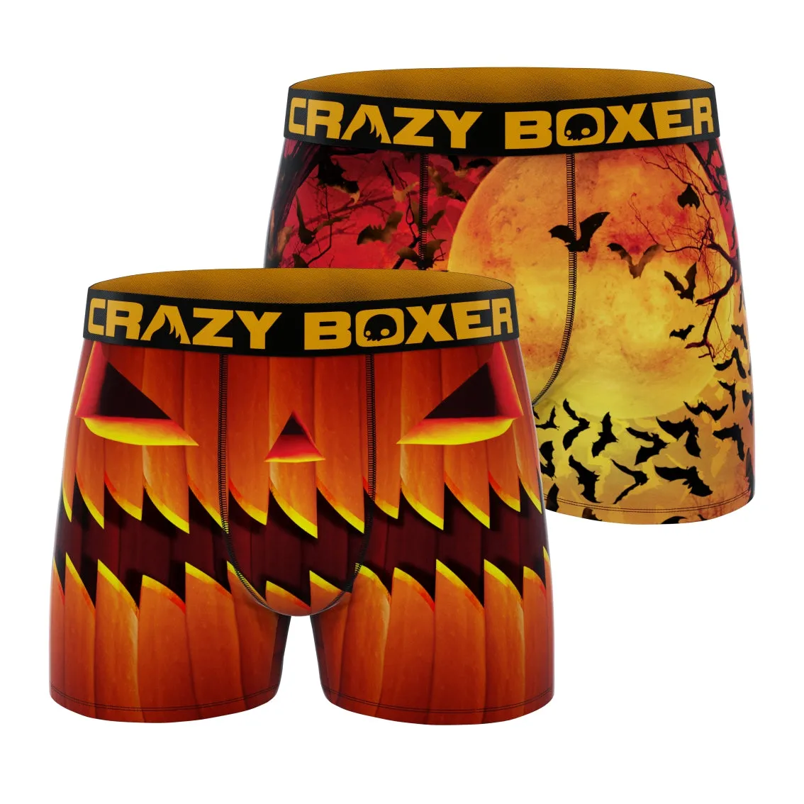 CRAZYBOXER Halloween Men's Boxer Briefs (2 pack)