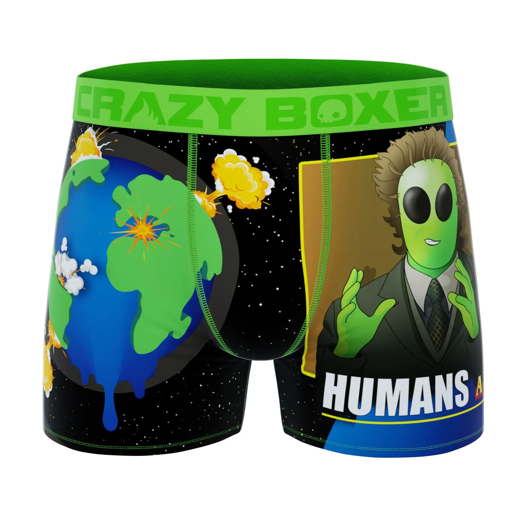 CRAZYBOXER Meme Human Cat Piano Men's Boxer Briefs (2 pack)