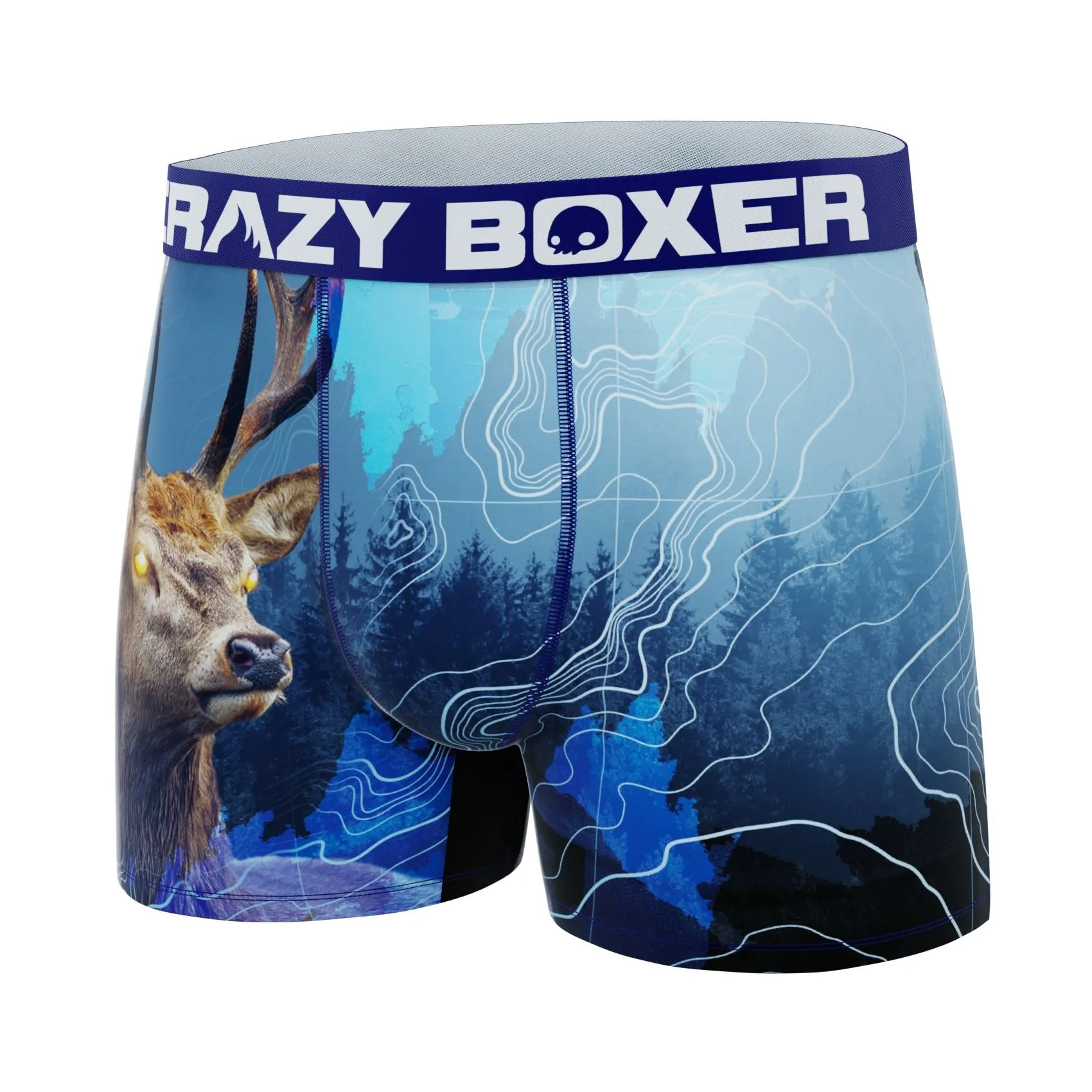 CRAZYBOXER Outdoor Deer Men's Boxer Briefs