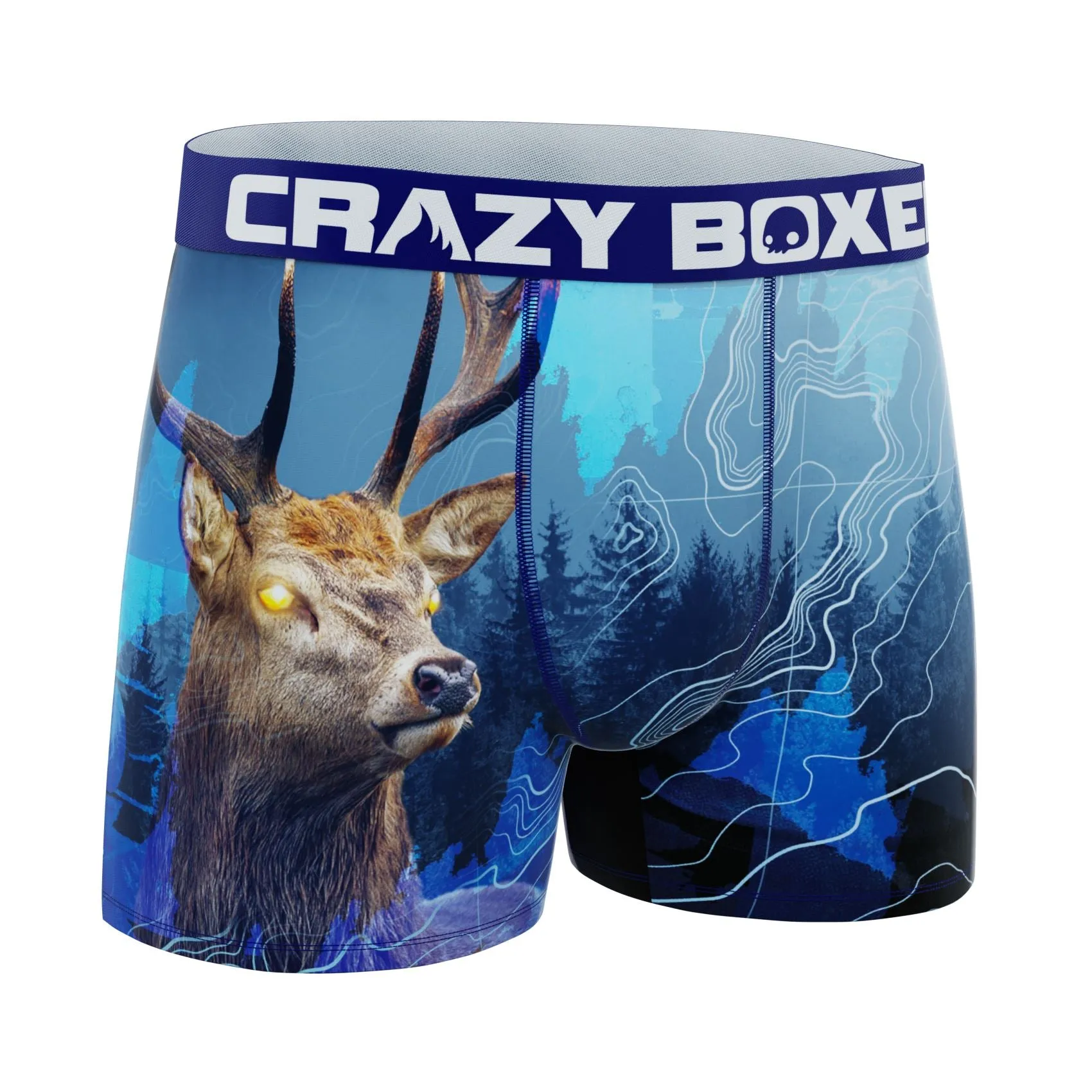 CRAZYBOXER Outdoor Deer Men's Boxer Briefs