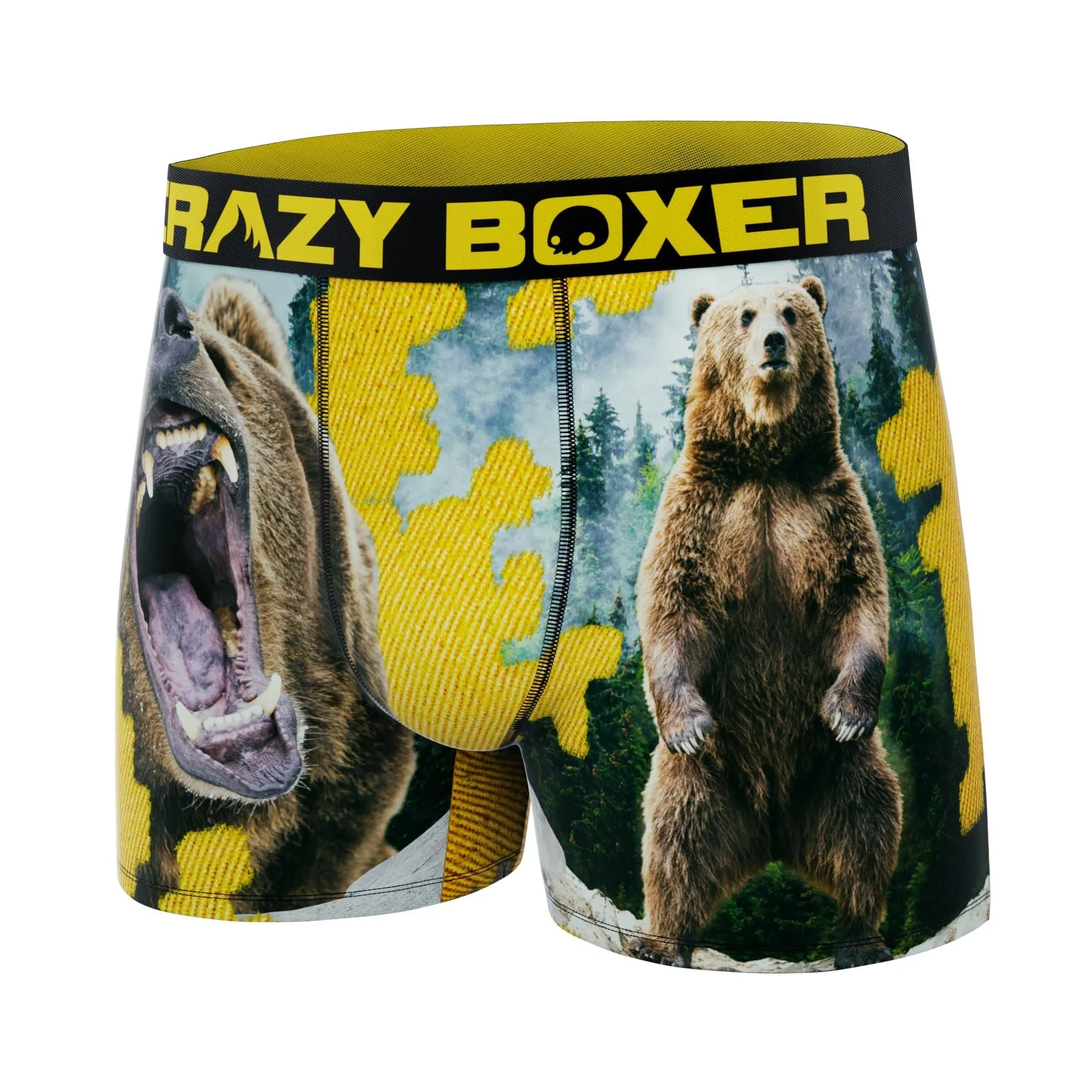 CRAZYBOXER Outdoor Grizzly Men's Boxer Briefs