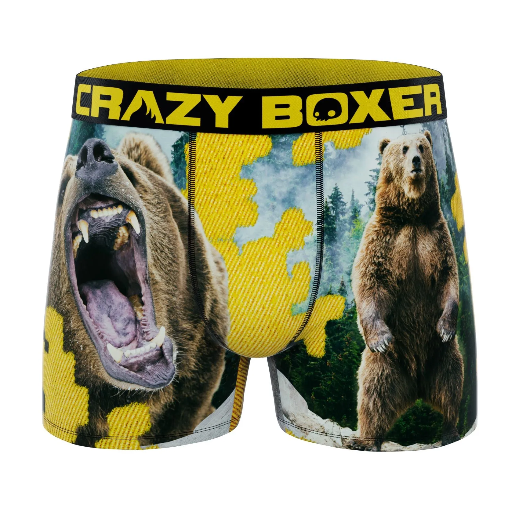 CRAZYBOXER Outdoor Grizzly Men's Boxer Briefs