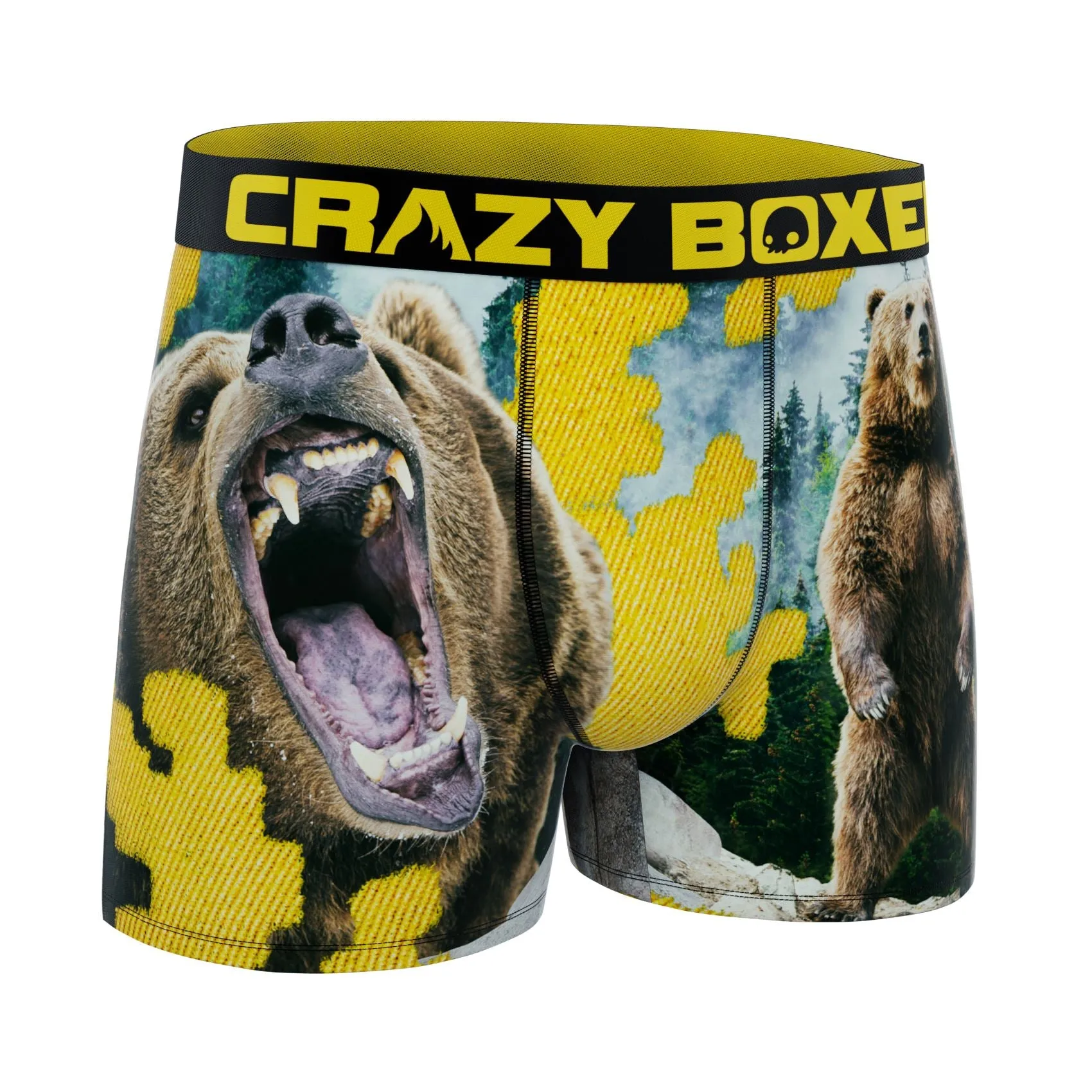 CRAZYBOXER Outdoor Grizzly Men's Boxer Briefs