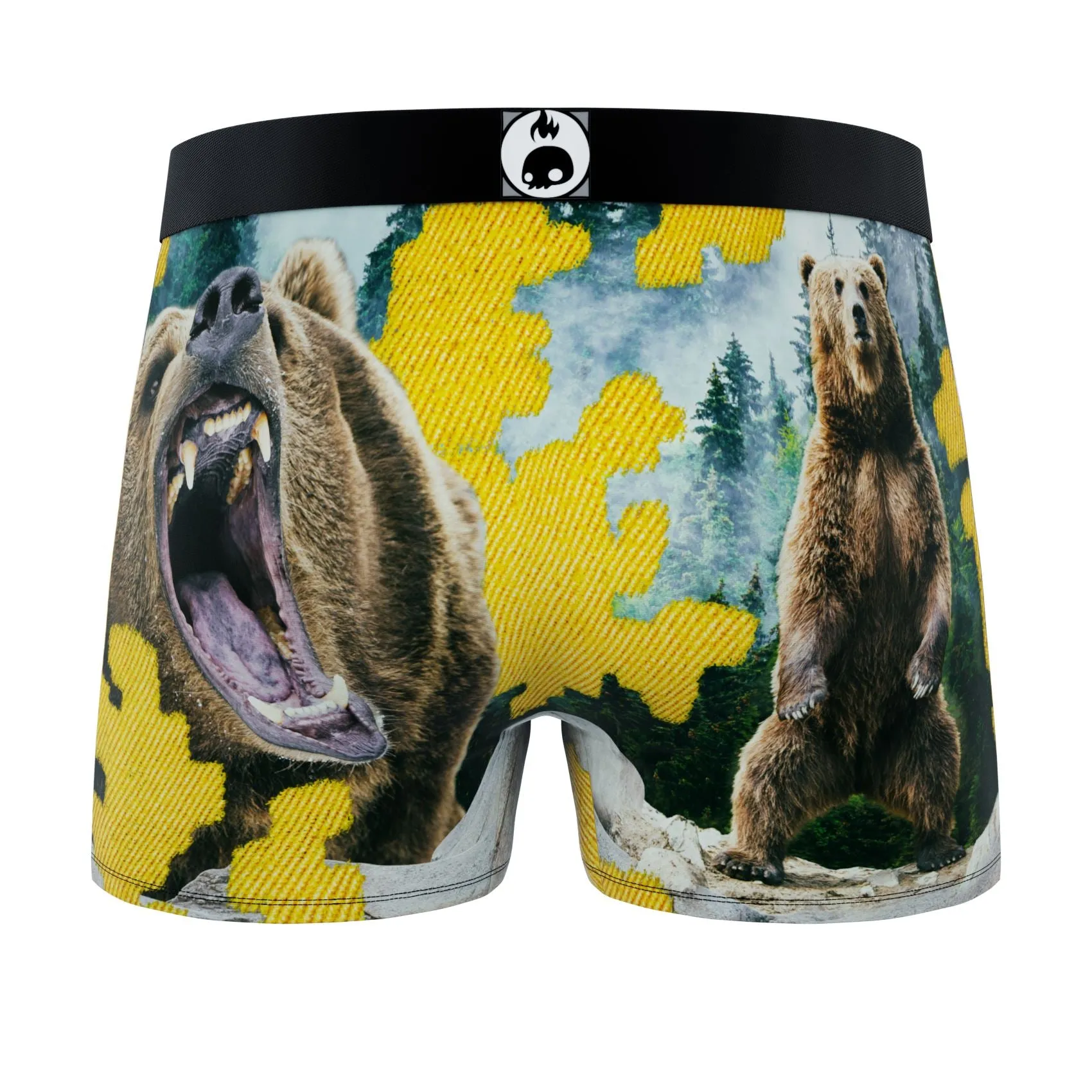 CRAZYBOXER Outdoor Grizzly Men's Boxer Briefs