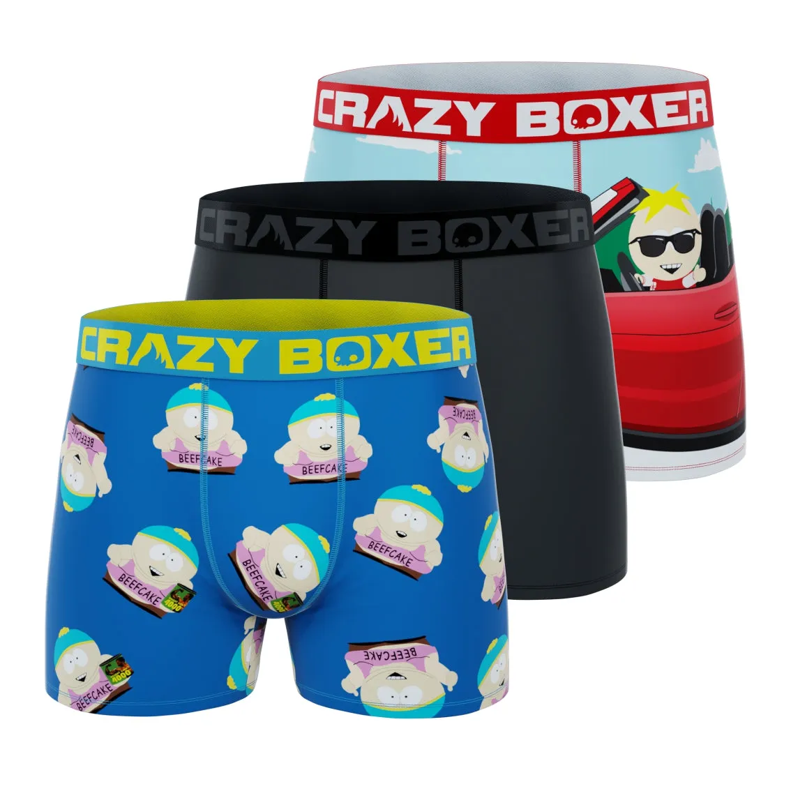 CRAZYBOXER South Park Butter   Cartman Men's Boxer Briefs (3 pack)