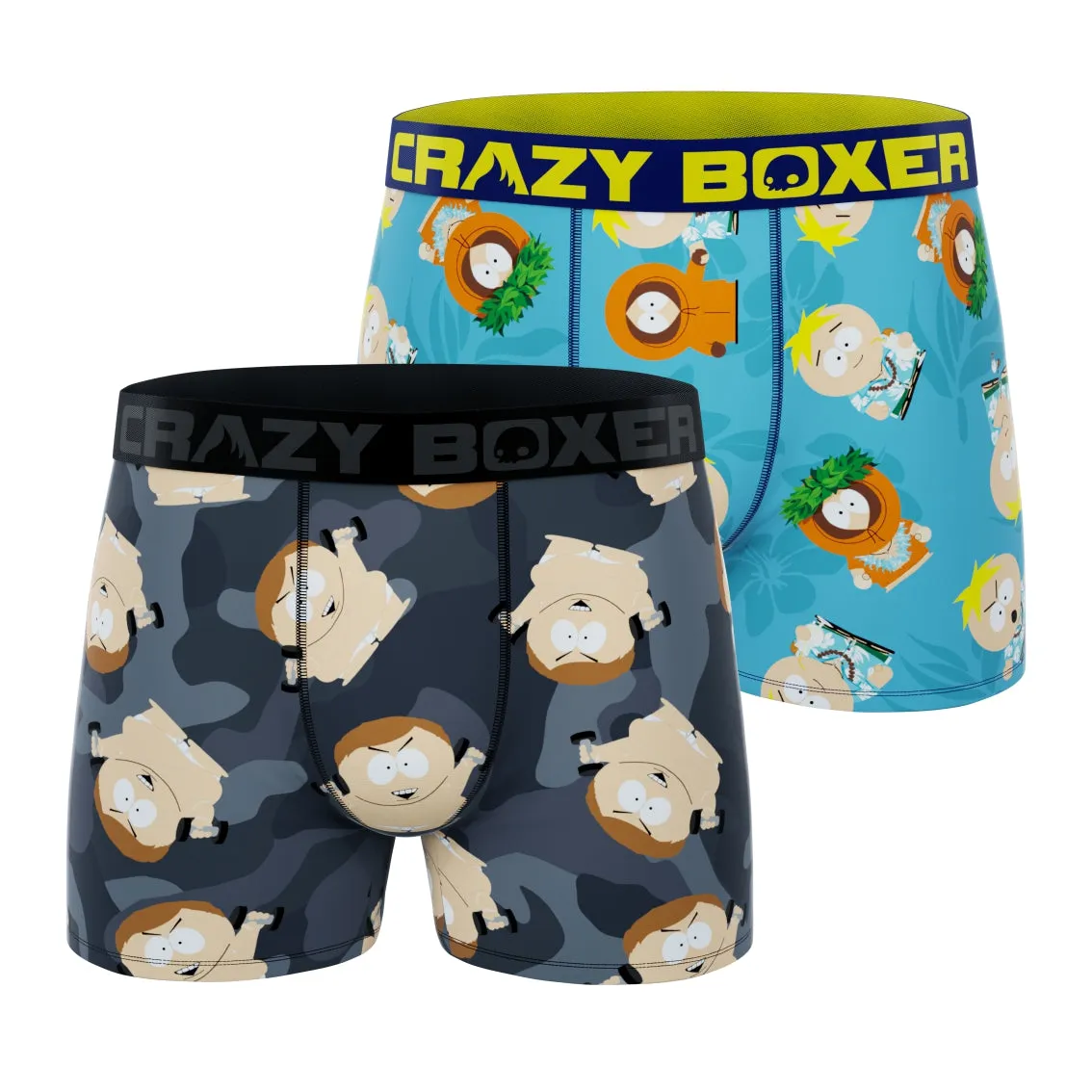 CRAZYBOXER South Park Tropical   Cartman Ripped Men's Boxer Briefs (2 pack)