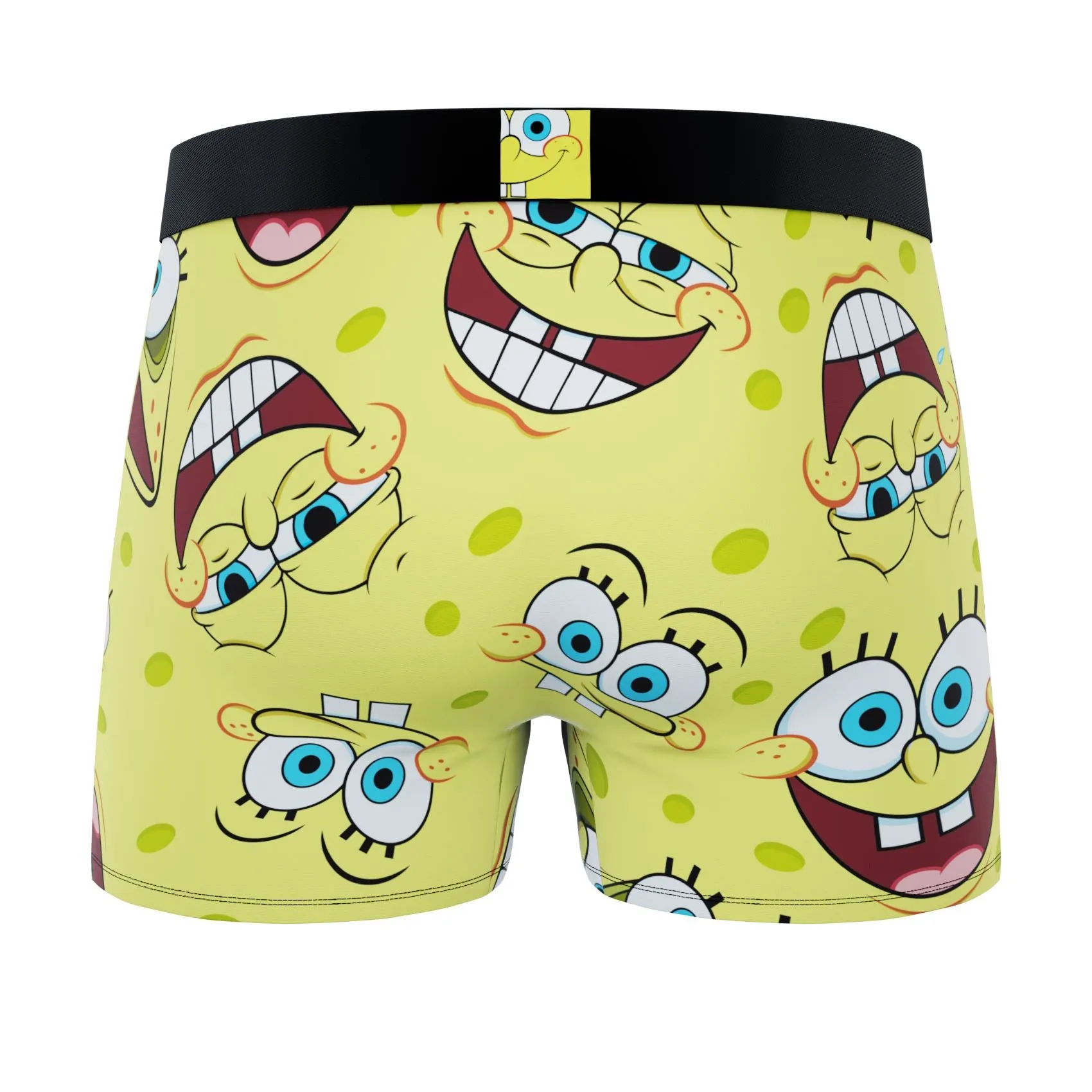 CRAZYBOXER Spongebob FACES   BURGER Men's Boxer Briefs (3 pack)