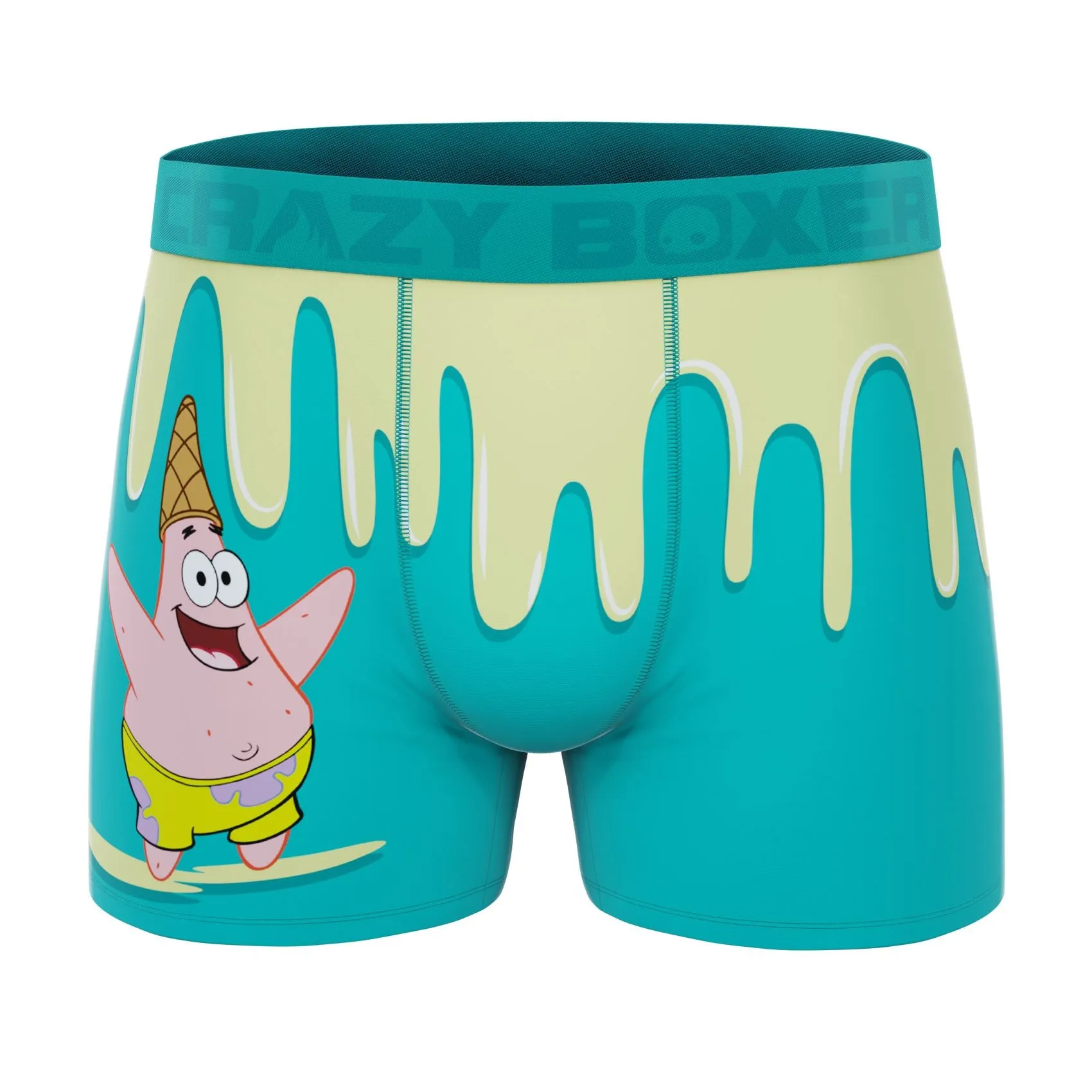 CRAZYBOXER Spongebob Patrick IceCream Sponge Bob Men's Boxer Briefs (3 pack)