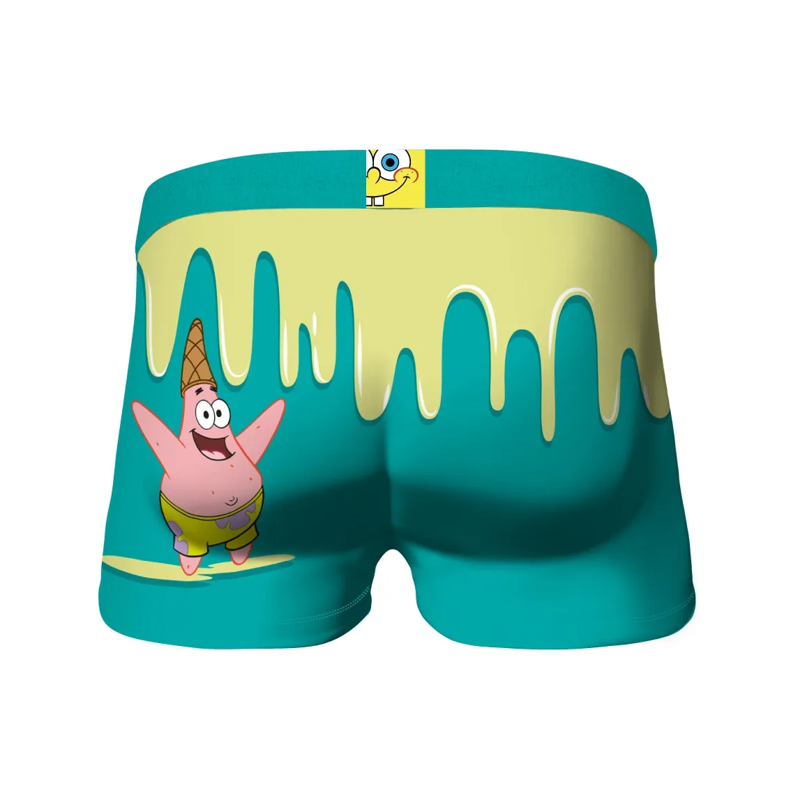 CRAZYBOXER Spongebob Patrick IceCream Sponge Bob Men's Boxer Briefs (3 pack)