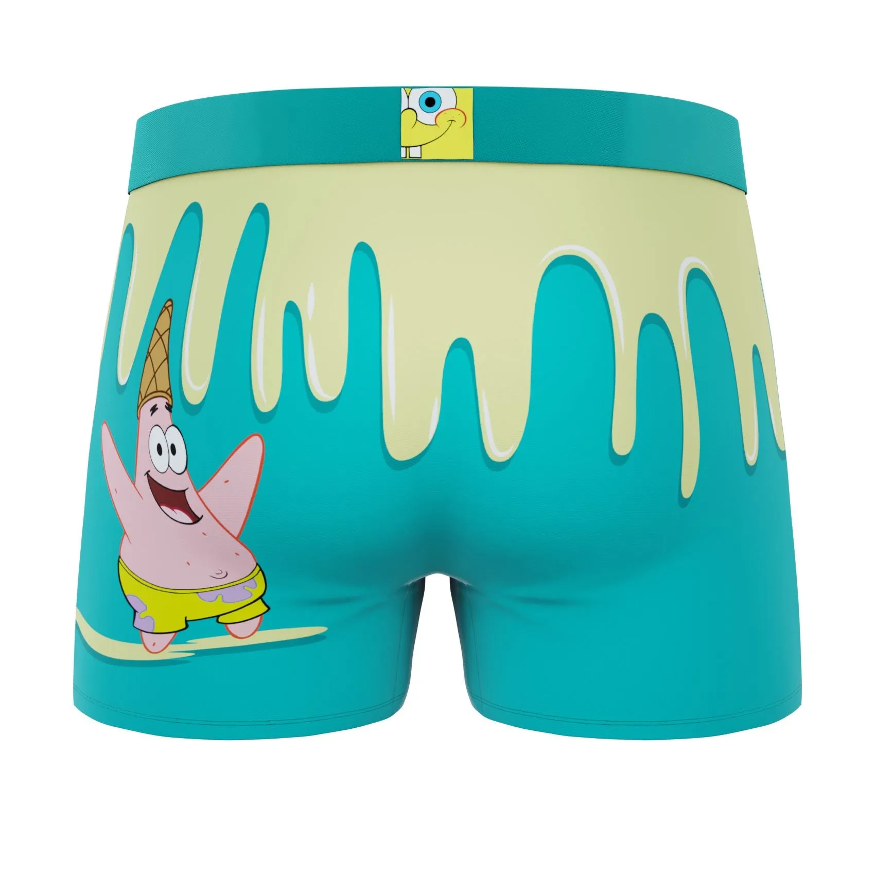 CRAZYBOXER Spongebob Patrick IceCream Sponge Bob Men's Boxer Briefs (3 pack)