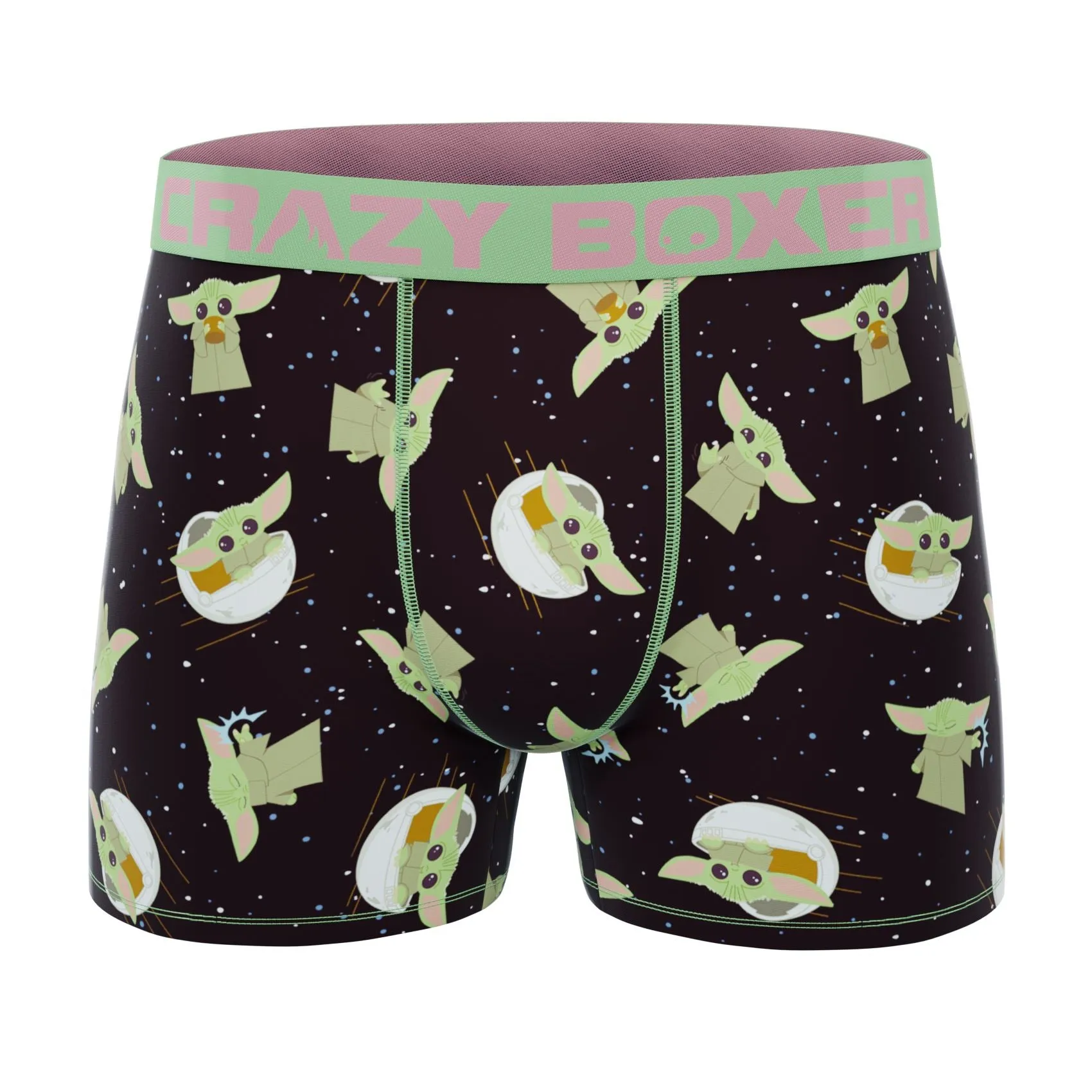 CRAZYBOXER The Mandalorian Baby Yoda Desert Men's Boxer Briefs (3 pack)