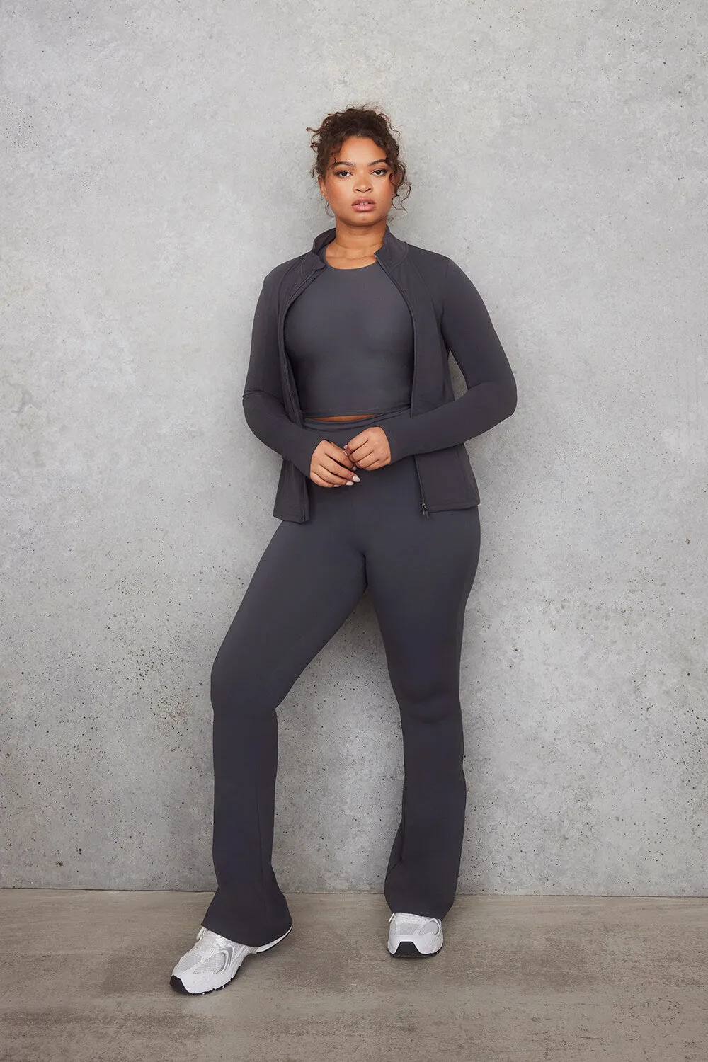 Curve Empower Flare Leggings - Graphite