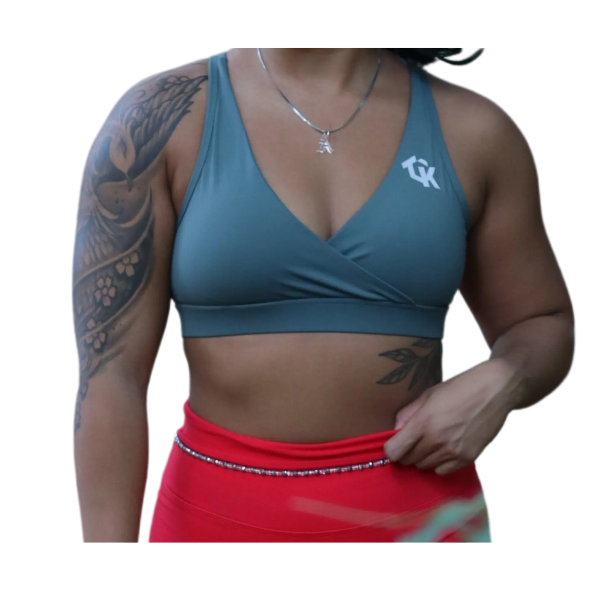 Deep Neck Hollow Back - Jade Sports Bra