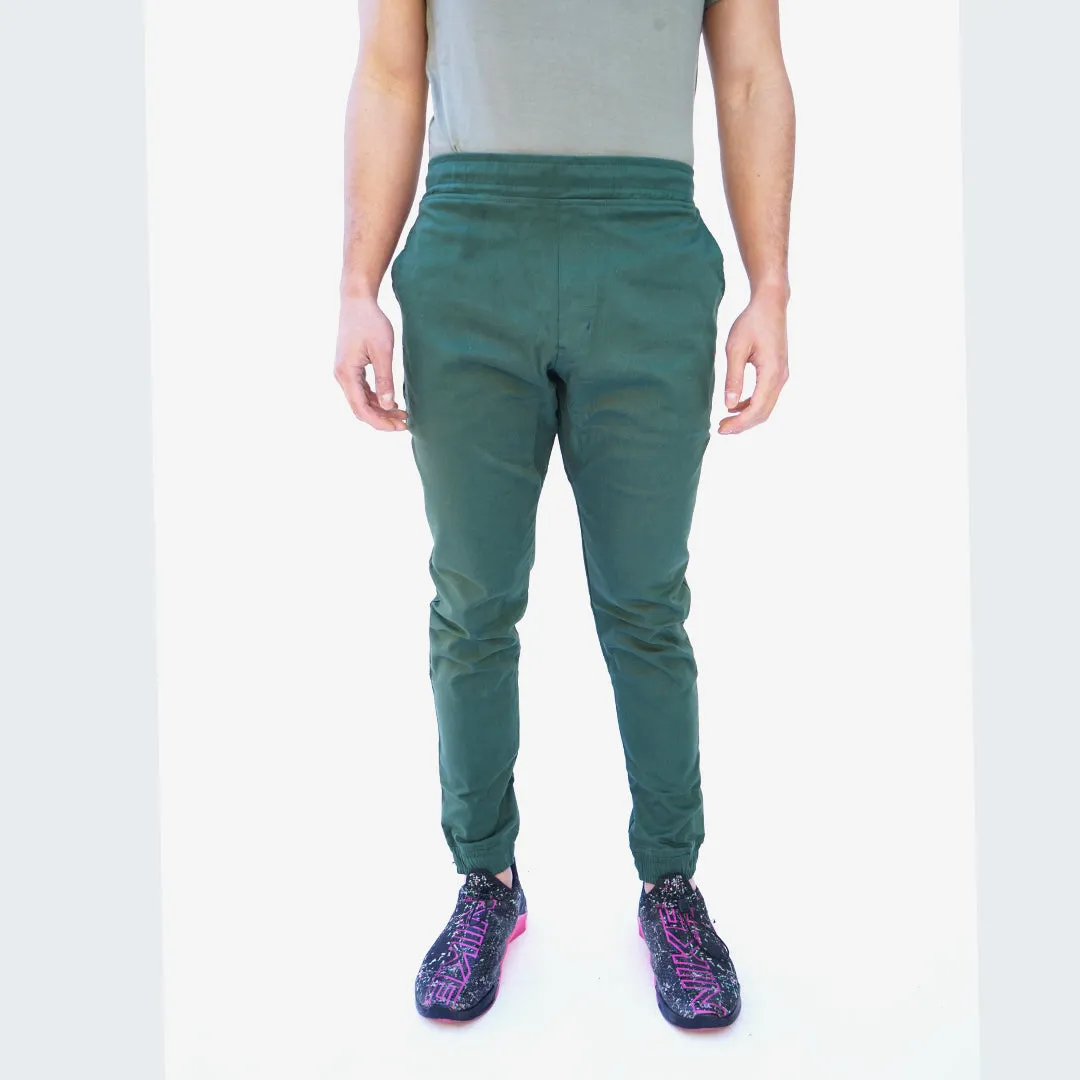 Earth Joggers in Jade Green