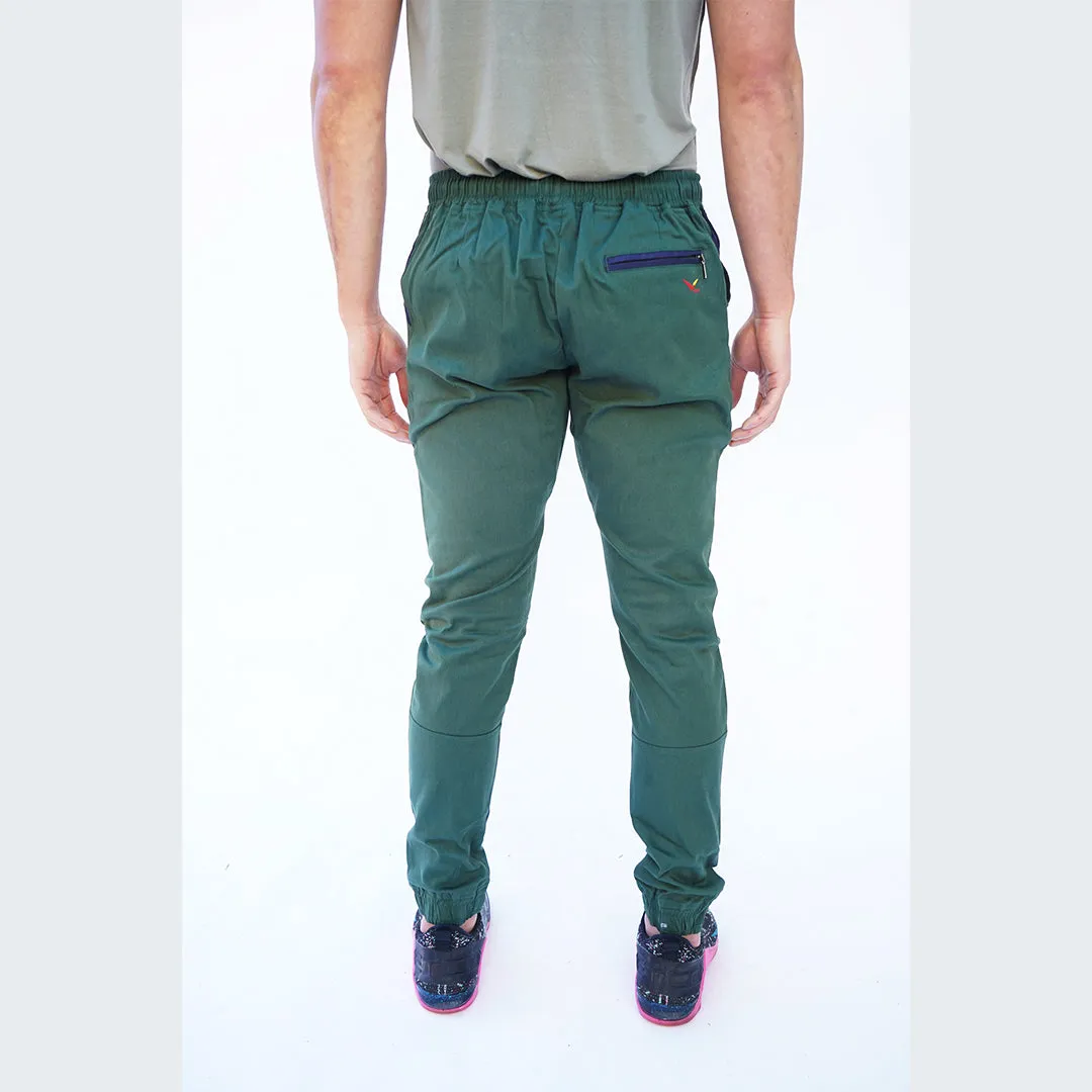 Earth Joggers in Jade Green